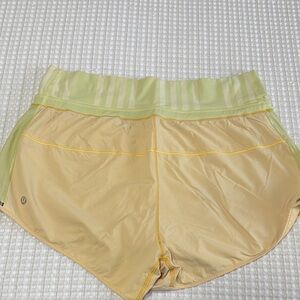 Lululemon yellow shorts
